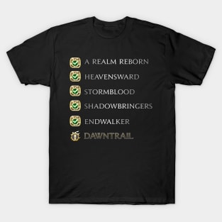 The lastest MSQ FFXIV Dawntrail T-Shirt